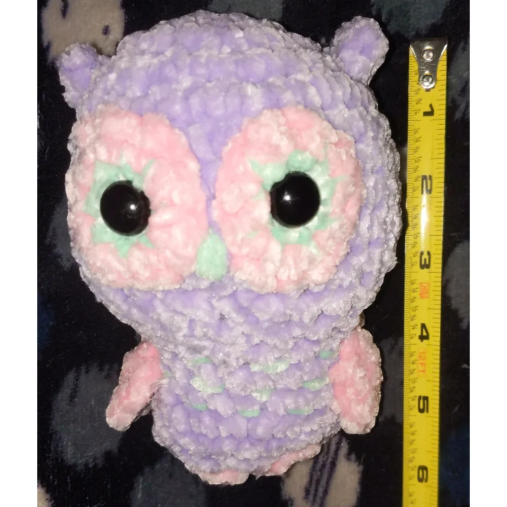 Plush Security Pet Crochet Handmade Stuff Chenille Owl